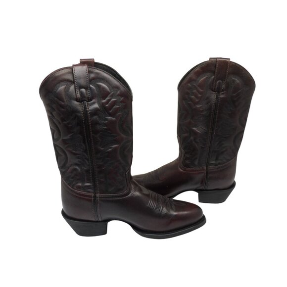 Laredo Men's 10" Birchwood Round Toe Western Boots 68458 Black-Cherry Size 9D - Picture 6 of 8